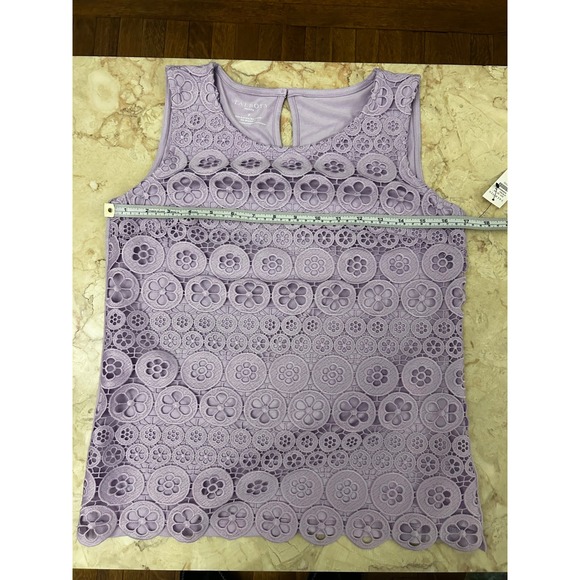 NWT Talbots Petite P Lace Trim
Knit Shell Purple - Picture 8 of 15